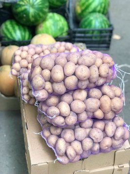 Овочева сітка 20 кг (40*70см) 50шт/уп, фіолетова 30631 фото